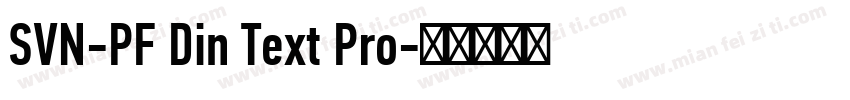 SVN-PF Din Text Pro字体转换